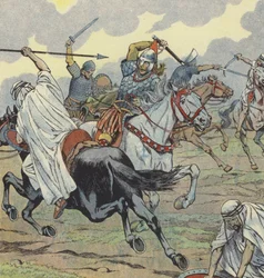 Charles Martel at the Battle of Poitiers